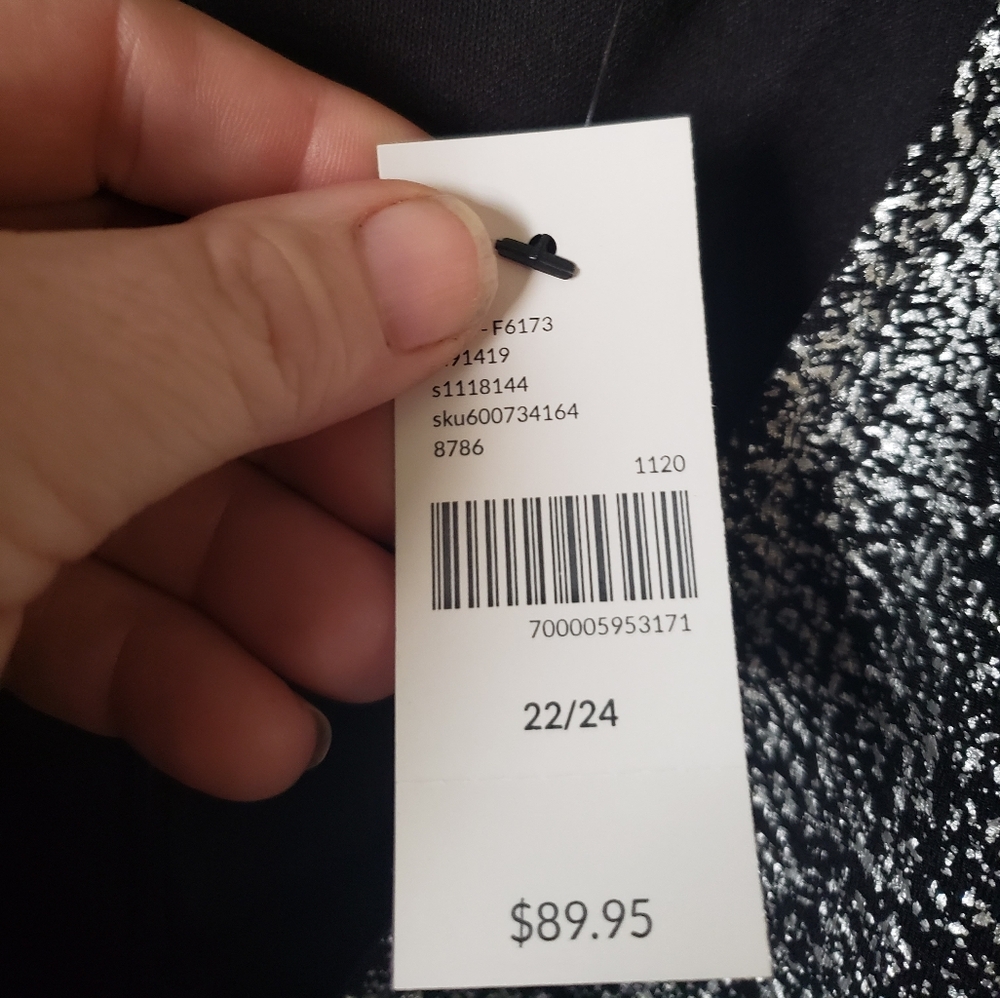 Black and silver lane bryant dress 22/24